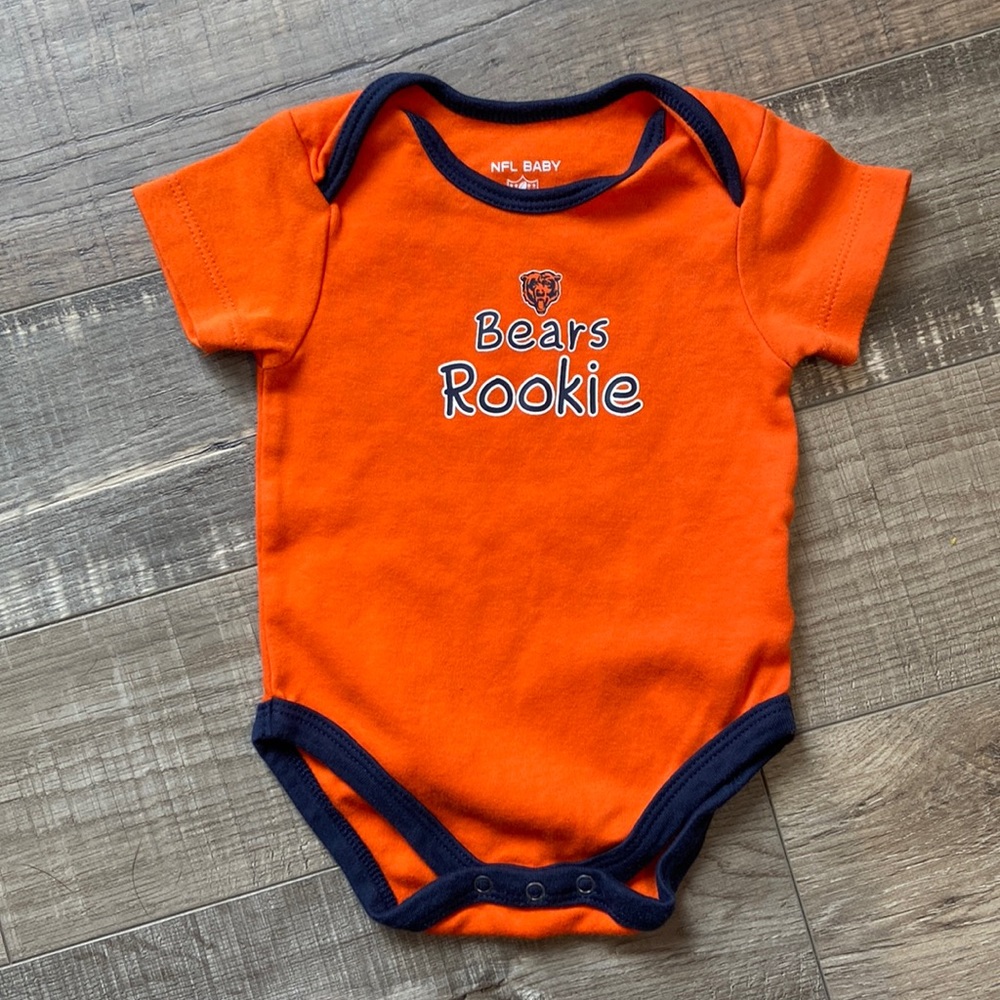 Chicago Bears Orange & Navy Onesie